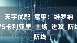 天宇优配  意甲：维罗纳VS卡利亚里_主场_进攻_防线