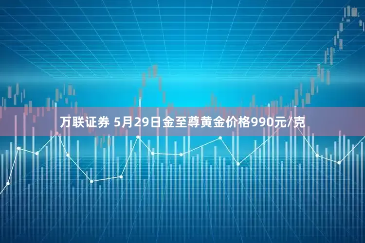 万联证券 5月29日金至尊黄金价格990元/克