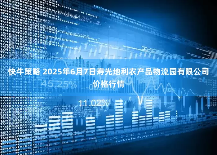 快牛策略 2025年6月7日寿光地利农产品物流园有限公司价格行情